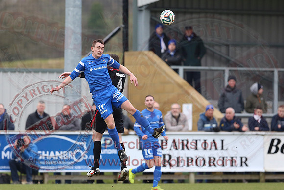 Ballinamallard United (2) V Coleraine (1) in IFA Premier League.