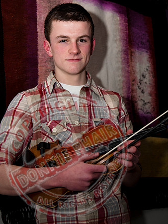 Sean Magee plays in the Clinton Centre.