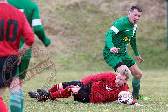 Irvinestown Wanderers (1) V Ardoyne (2) in Irish Junior Cup.