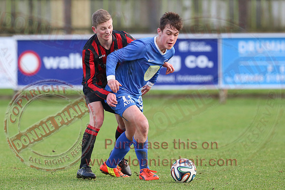 Ballinamallard Reserves (1) V Crusaders (1) in IFA Reserve League.