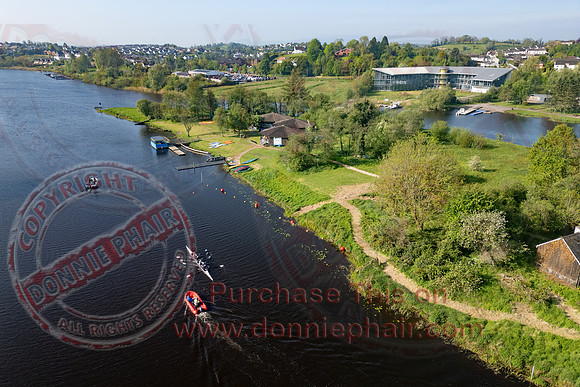 Aerial views of The River Erne around Enniskillen Town-6