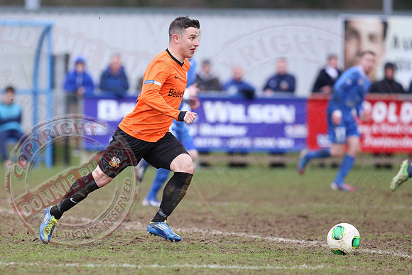 Ballinamallard United (0) V Glenavon (3) in The Irish Cup.
