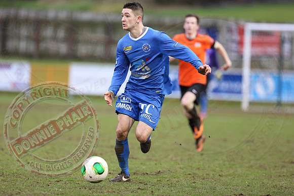 Ballinamallard United (0) V Glenavon (3) in The Irish Cup.
