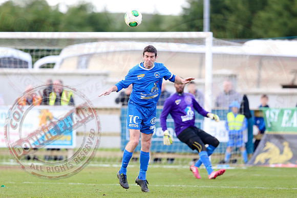 Ballinamallard United (0) V Glentoran (3) in IFA Premiership.