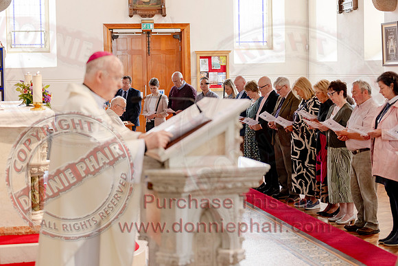 Bishop Larry Duffy commissions 45 members of Parish Bereavement Team in The Holy Cross Church, Lisnaskea-20