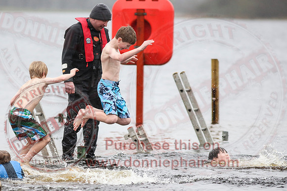 Galloon Island Charity Swim on New Years Day.