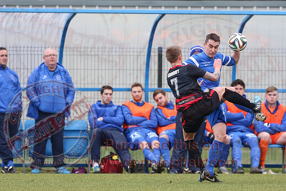 Ballinamallard United (2) V Coleraine (1) in IFA Premier League.