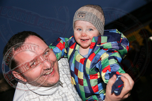 Switching on Christmas Lights in Lisnaskea.