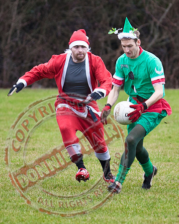 Santa V Elves Charity GAA Match In Newtownbutler among the NTB club members and friends.