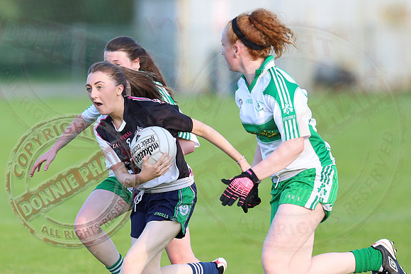 Aghadrumsee (1-14) V Ederney (1-05) in Girls U16 GAA Division One Final.