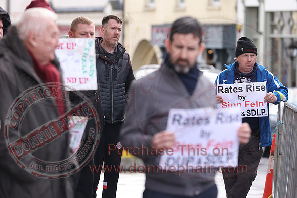 Independent Councillors Protest over Censorship outside Enniskillen Townhall-18