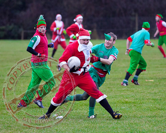 Santa V Elves Charity GAA Match In Newtownbutler among the NTB club members and friends.