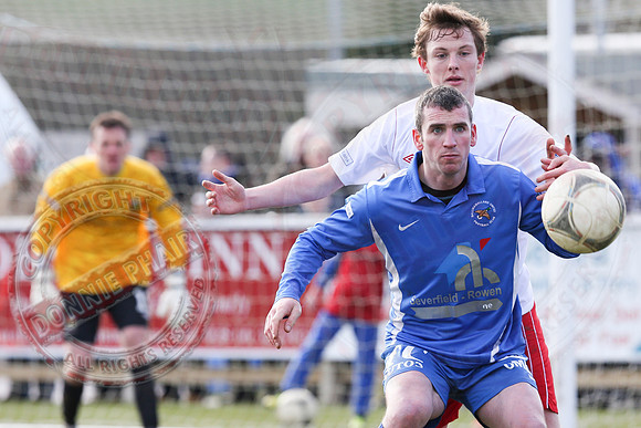 Ballinamallard United FC (0) V Linfield FC (0) in IFA Danske Bank Premiership.