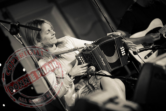 Sharon Shannon and Eleanor Shanley at the Newtownbutler Festival.