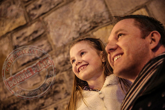 Switching on Christmas Lights in Lisnaskea.