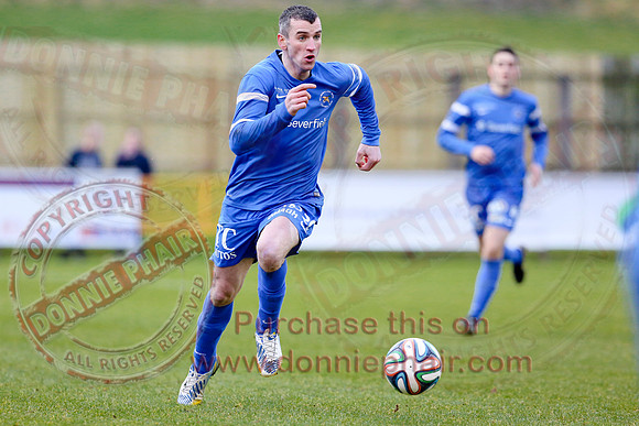 Ballinamallard United (2) V Coleraine (1) in IFA Premier League.