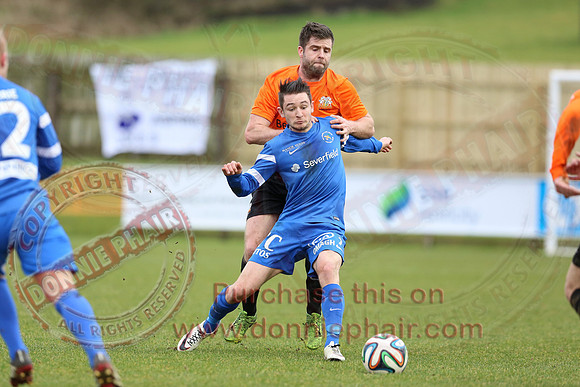 Ballinamallard United (1) V Glenavon (3) in IFA Danske Premier League.