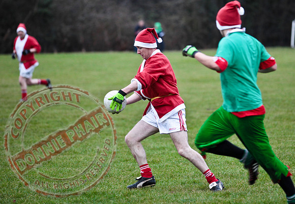 Santa V Elves Charity GAA Match In Newtownbutler among the NTB club members and friends.