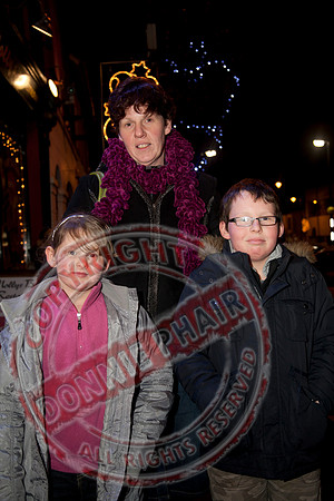 Switching on the Christmas Lights In Irvinestown, County Fermanagh.