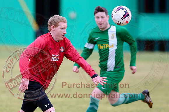 Irvinestown Wanderers (1) V Ardoyne (2) in Irish Junior Cup.