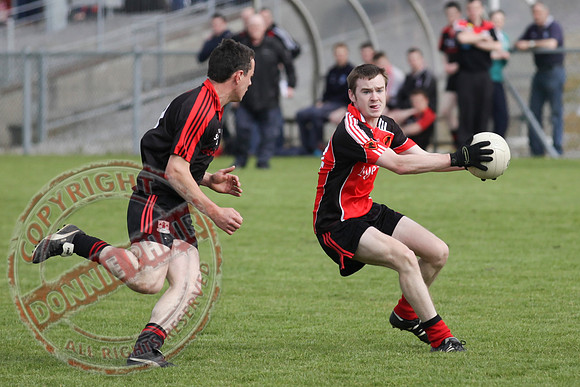 Brookeborough V Maguiresbridge in Senior Men GAA League Football.
