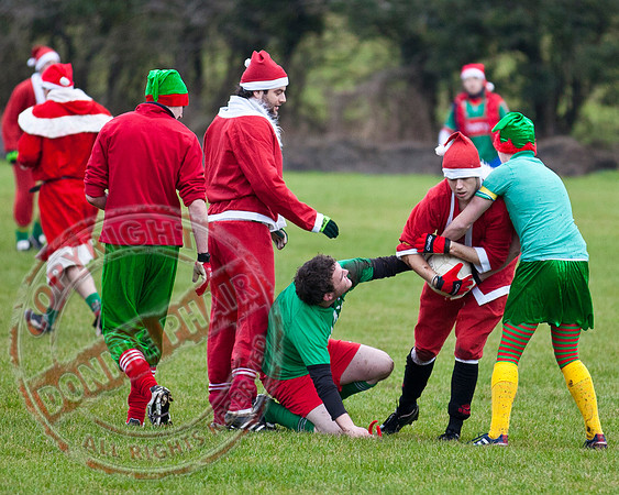 Santa V Elves Charity GAA Match In Newtownbutler among the NTB club members and friends.