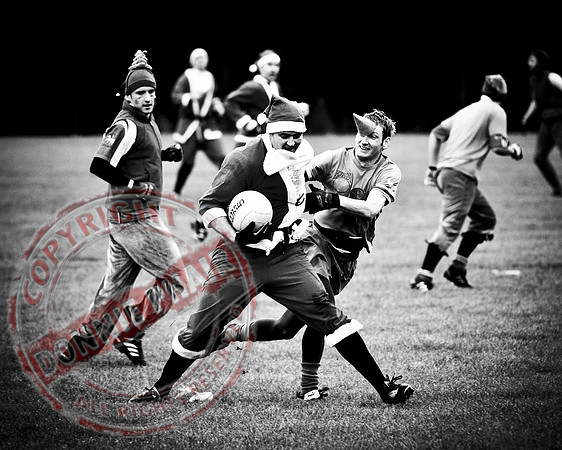 Santa V Elves Charity GAA Match In Newtownbutler among the NTB club members and friends.