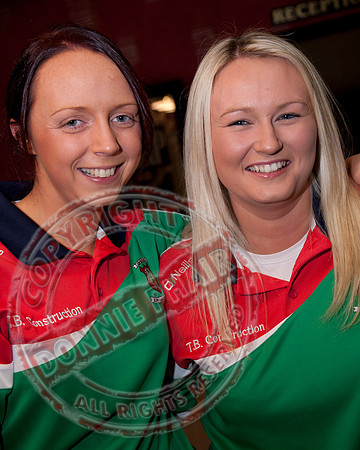 Lisnaskea Ladies GAA Club celebrate in Donn Carragh Hotel after winning All-Ireland Ladies Inetermediate Final.
