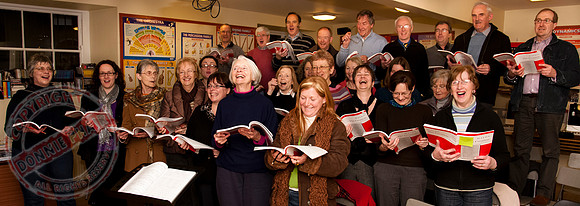 Enniskillen Choral Society pratices in Portora Royal School.
