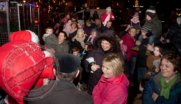 Switching on the Christmas Lights In Irvinestown, County Fermanagh.