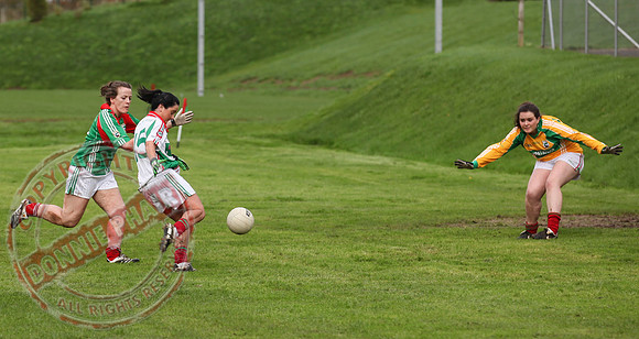 Lisnaskea Ladies V Gowna in Ladies Ulster GAA Semi-Final.  Held in Lisnaskea.