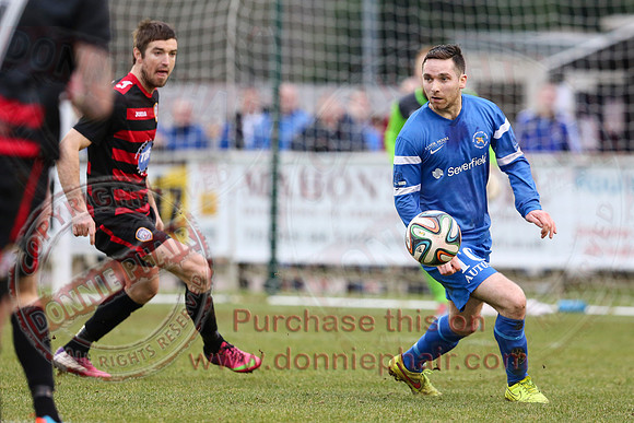 Ballinamallard United (2) V Coleraine (1) in IFA Premier League.