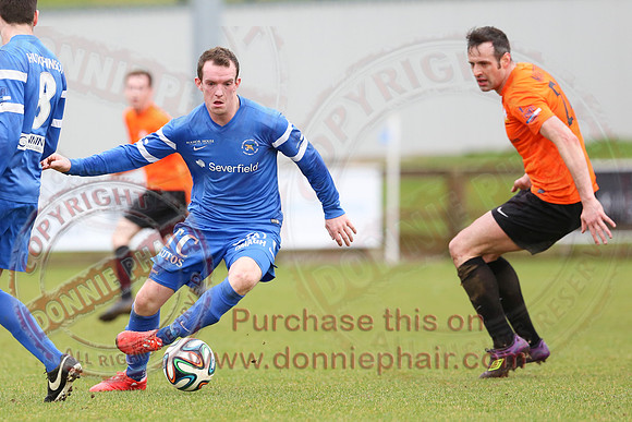 Ballinamallard United (1) V Glenavon (3) in IFA Danske Premier League.
