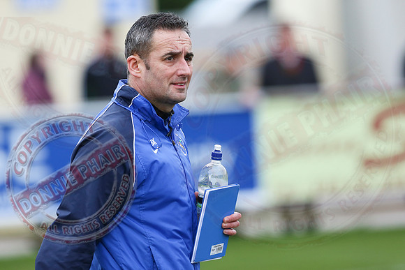 Ballinamallard United (0) V Glentoran (3) in IFA Premiership.