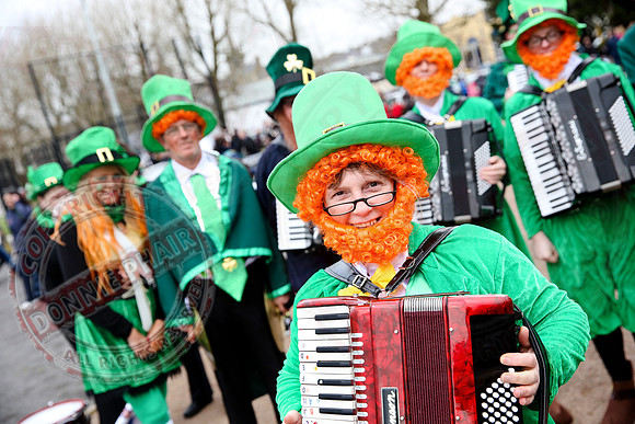St. Patrick's Day celebrations in Enniskillen, County Fermanagh.
