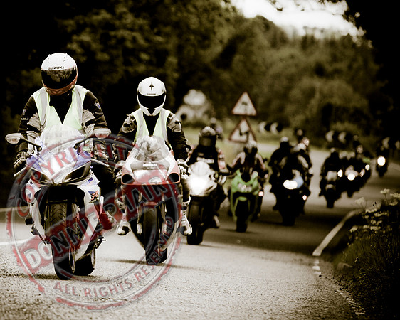 Ryan Parker Memorial Bike run starting at the Leggykelly Inn, Wattlebridge.