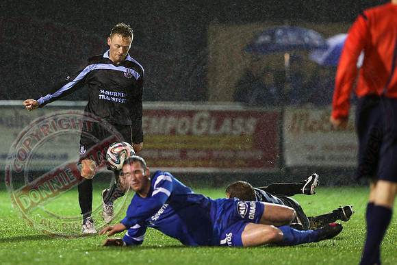 Ballinamallard United (2) V Ballymena United (3) in League Cup Semi-Final.