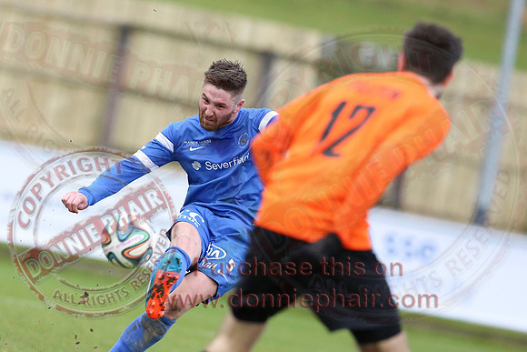 Ballinamallard United (1) V Glenavon (3) in IFA Danske Premier League.