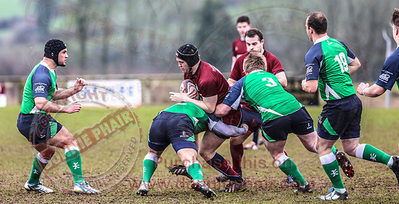 Enniskillen 1st XV (3) V Ballynahinch (44) in Rugby Towns Cup.