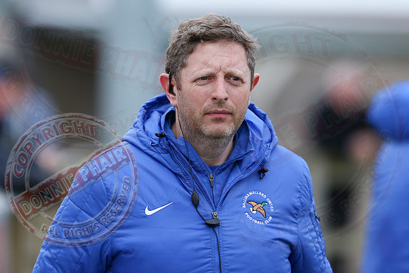 Ballinamallard United (0) V Glentoran (3) in IFA Premiership.