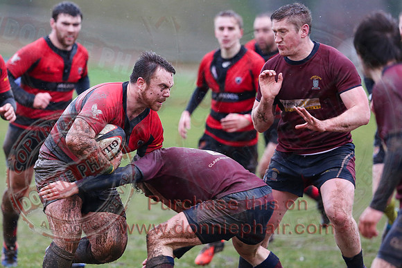Enniskillen 1st XV (3) V Carrickfergus (20) in Kukri Qualifying Rugby League 2