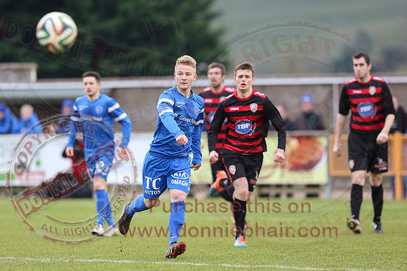 Ballinamallard United (2) V Coleraine (1) in IFA Premier League.