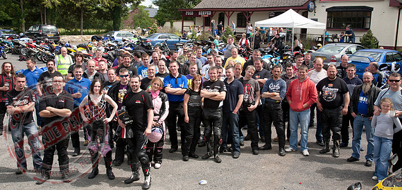 Ryan Parker Memorial Bike run starting at the Leggykelly Inn, Wattlebridge.