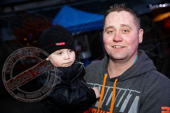 Turning on Christmas Lights in Lisnaskea.