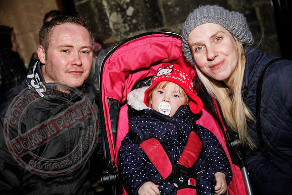Turning on Christmas Lights in Lisnaskea.