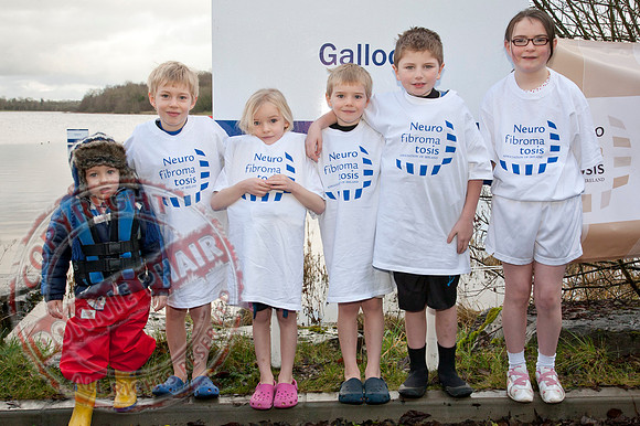 Galloon Island Charity Swim taken near Newtowbutler, County Fermanagh.  The swim takes place every year as with the people swimming for charity.
