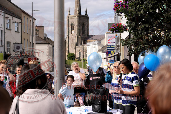 Justice for Noah Donohoe rally at the Diamond in Enniskillen-7
