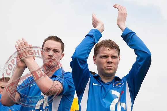 Ballinamallard FC V Dungannon Swifts in IFL Premium League Game.