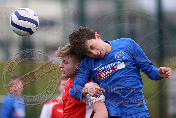 Ballinamallard Youth (2) V Cliftonville Youth (3) in IFA Youth League.