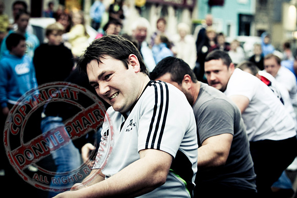 Kesh Festival - Tug O War Competition held in Main STreet.